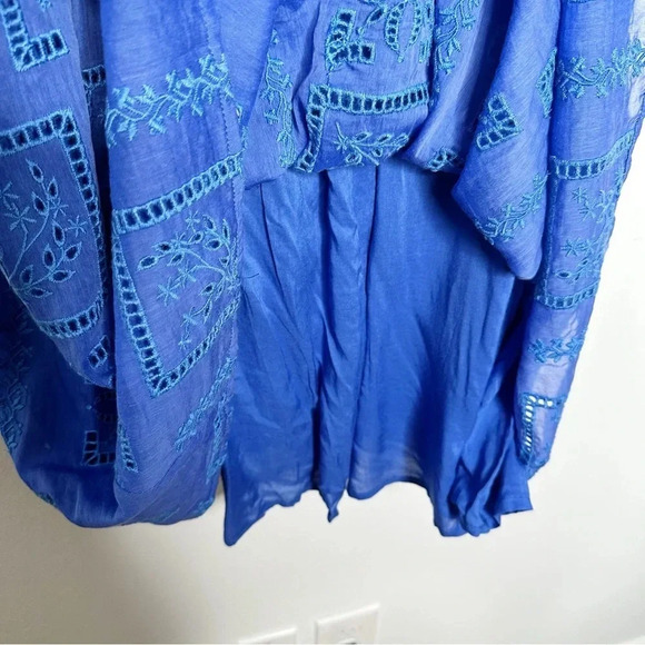 Johnny Was Blue Ella Floral Mini Dress - Picture 8 of 13